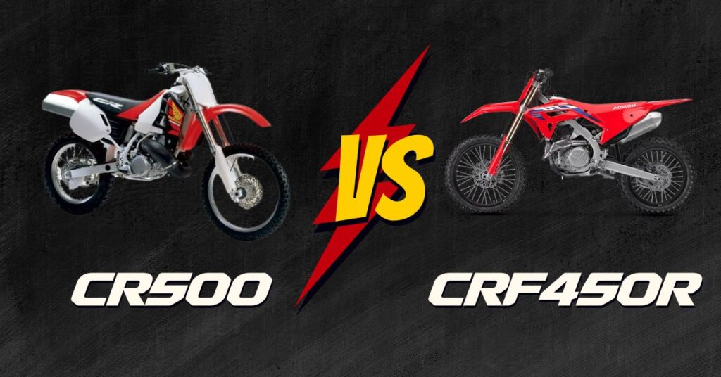 Honda CR500 vs CRF450R